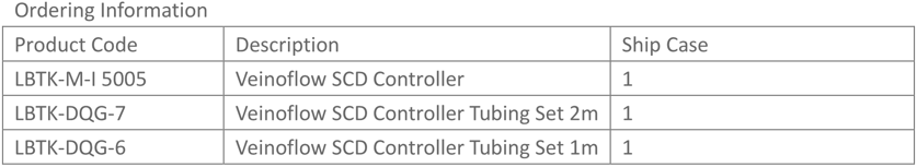 The Veinoflow SCD 5005 is a simpler version of the SCD 5006.(圖1)